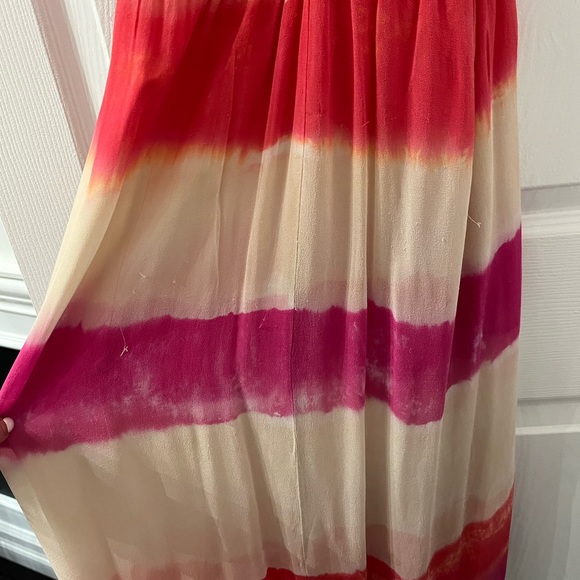 🌟HOST PICK🌟 Gypsy pink/cream/coral Maxi Slip dress - Picture 4 of 7